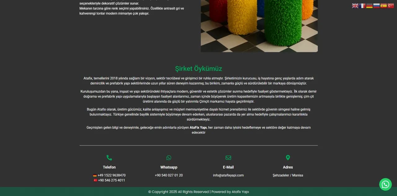 Atafix Yapı Corporate Web Development - 3