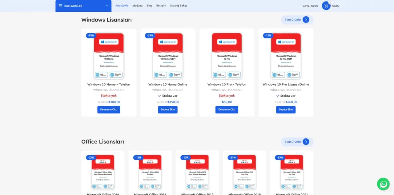 DigiLisans – Website Çalışması - 1