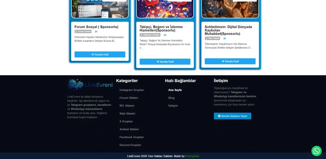 Link Evreni: Dynamic Listing & SEO-Driven Web Architecture - 1