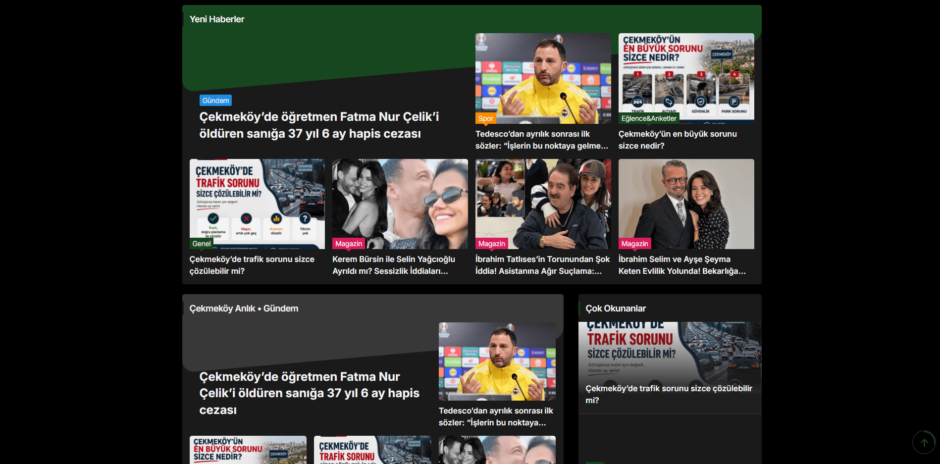 Çekmeköy Anlık - Website Çalışması - 3