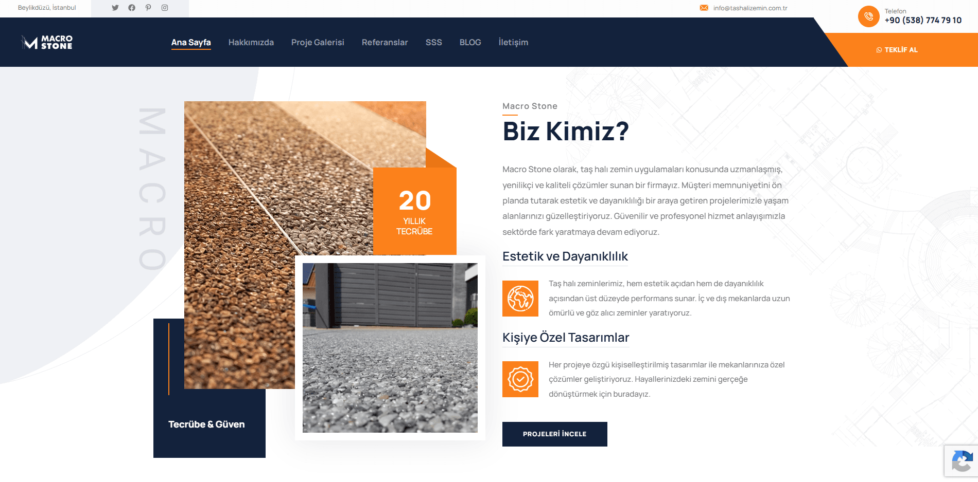 Stone Carpet Flooring - Website Project - 1
