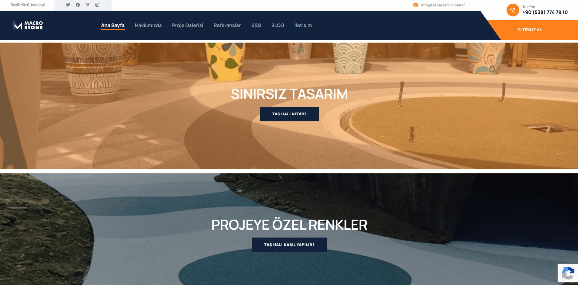 Stone Carpet Flooring - Website Project - 2