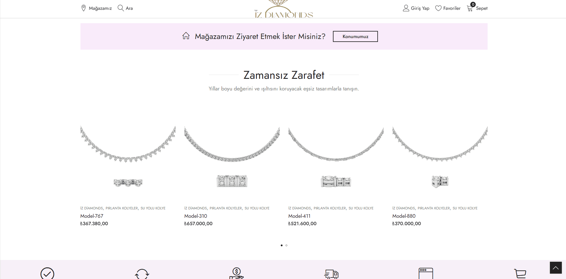 İz Diamonds - Web Site Çalışması - 3