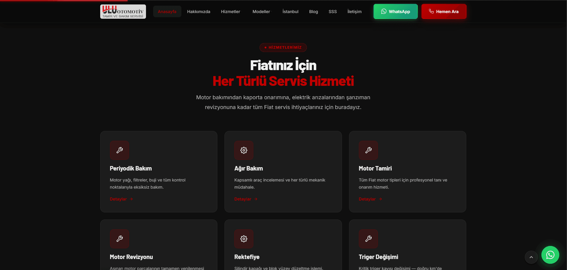 Fiat Özel Servis – A'dan Z'ye Web Tasarımı ve Kapsamlı SEO Projesi - 2
