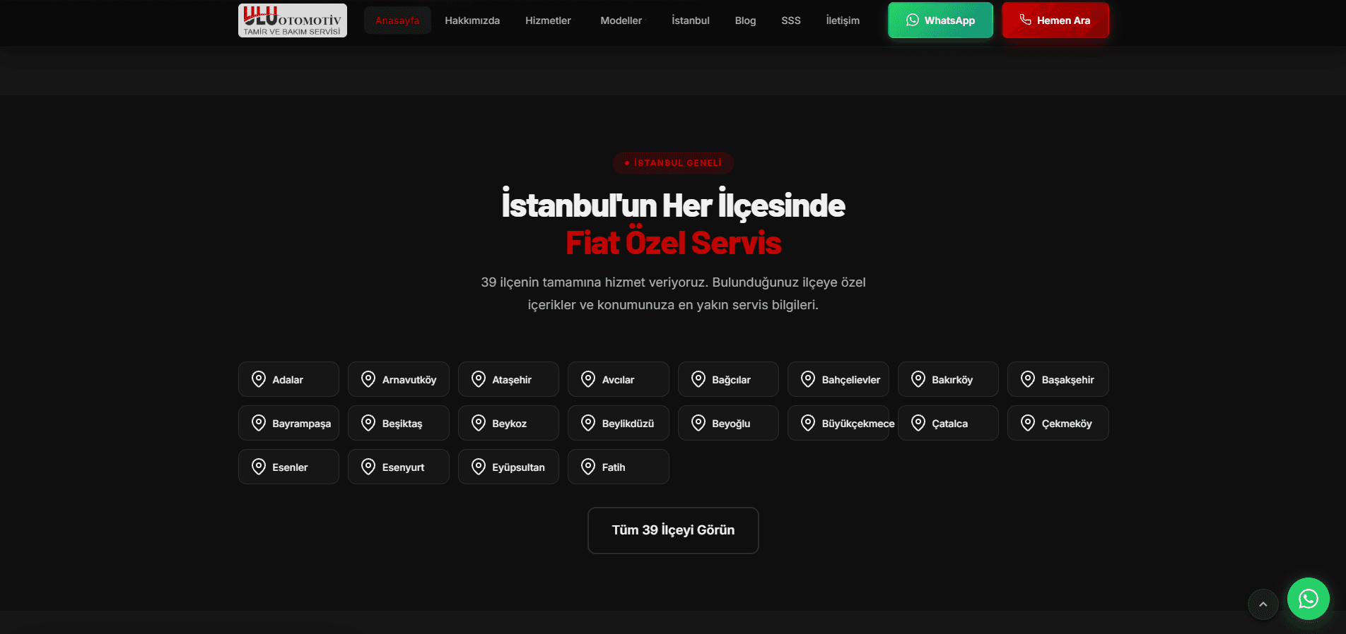 Fiat Özel Servis – A'dan Z'ye Web Tasarımı ve Kapsamlı SEO Projesi - 3