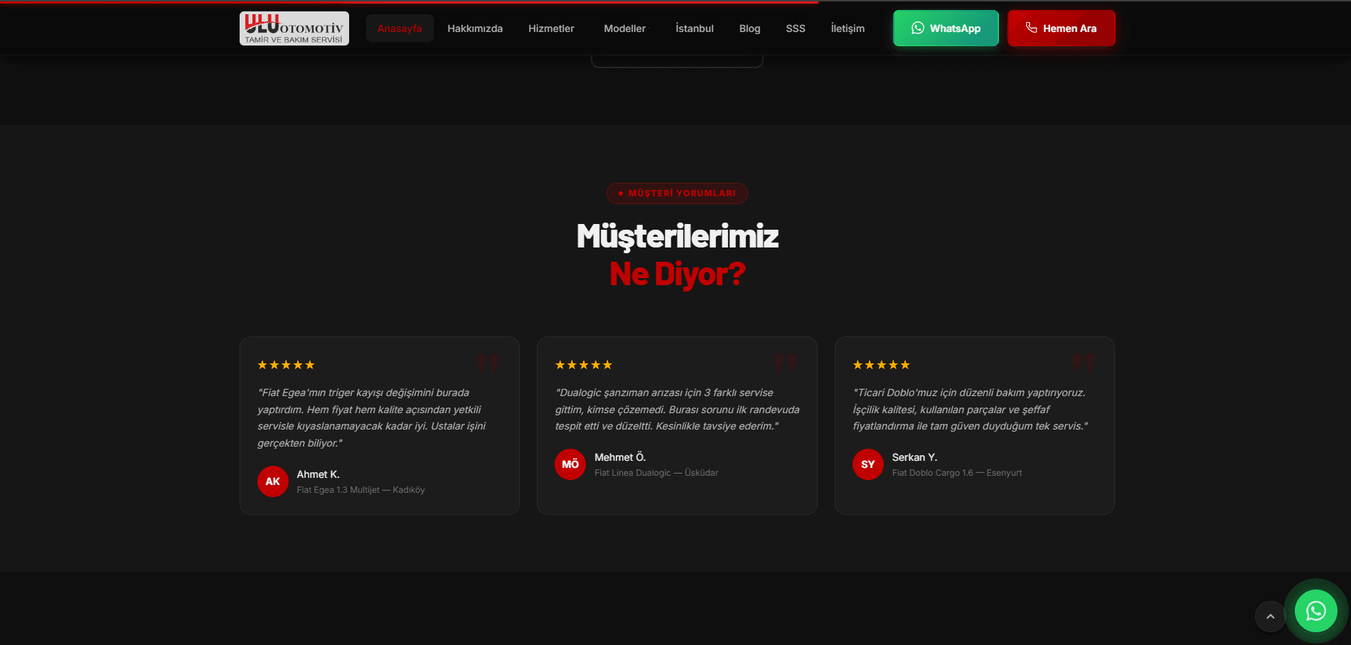Fiat Özel Servis – A'dan Z'ye Web Tasarımı ve Kapsamlı SEO Projesi - 4