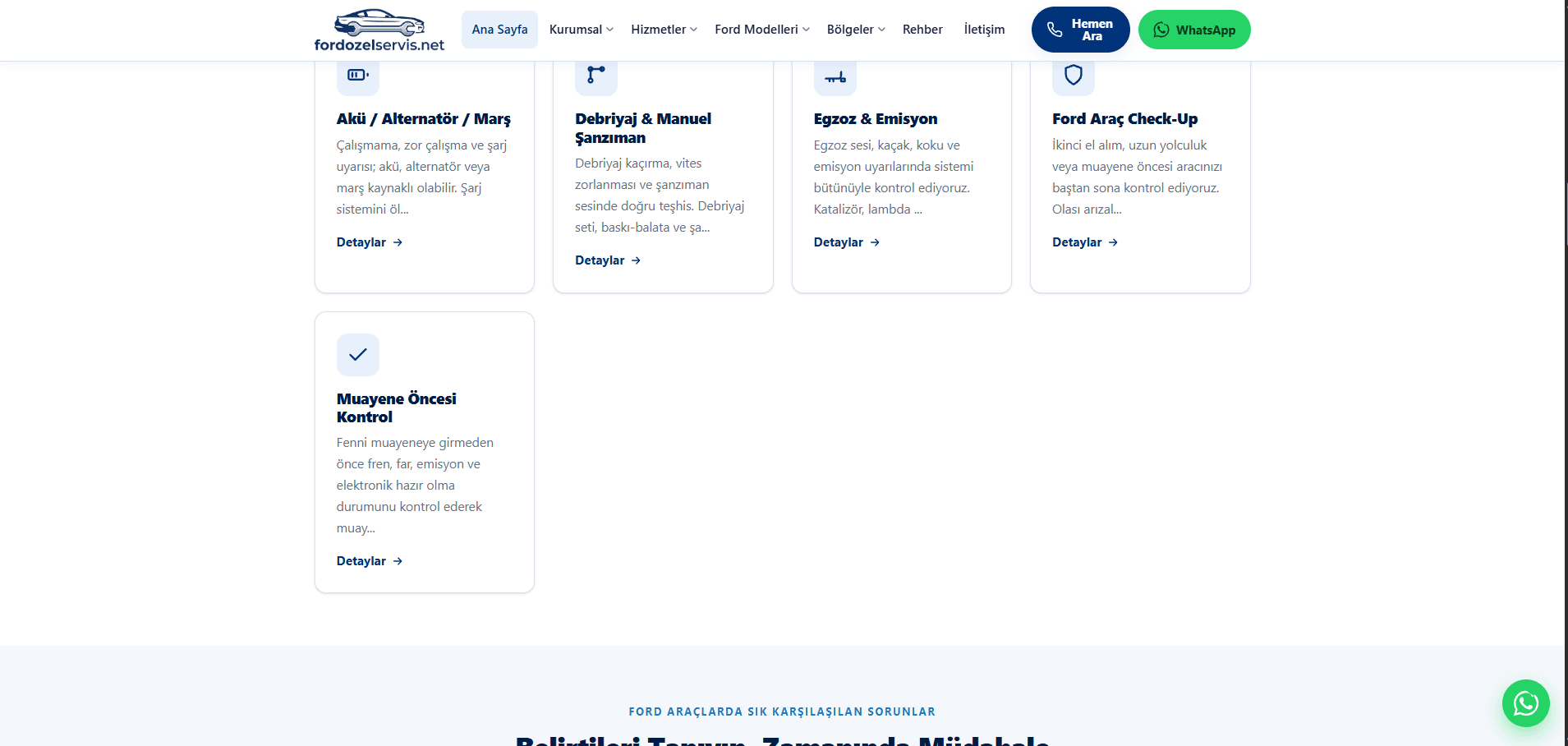 Ford Özel Servis – A'dan Z'ye Web Tasarımı ve Kapsamlı SEO Projesi - 2