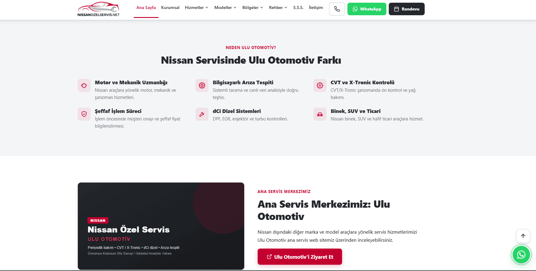 Nissan Özel Servis - Kurumsal Web Tasarım ve Yerel SEO - 5