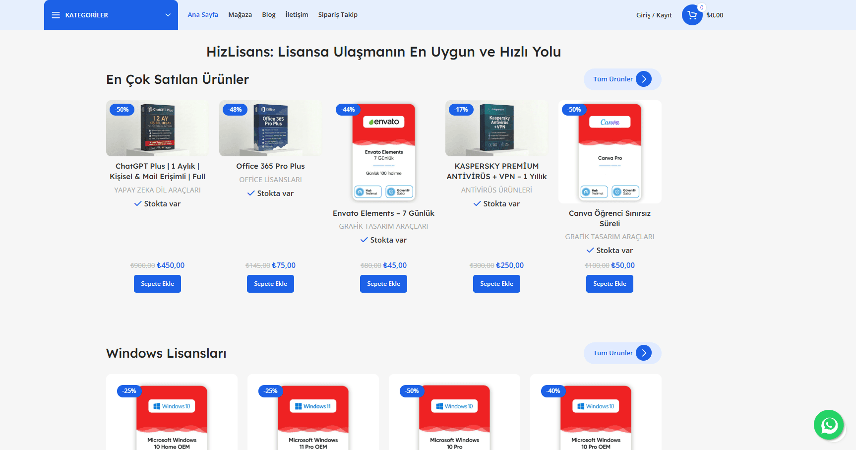 Hız Lisans - Anında Teslimat Odaklı Dijital Lisans E-Ticaret Platformu - 1