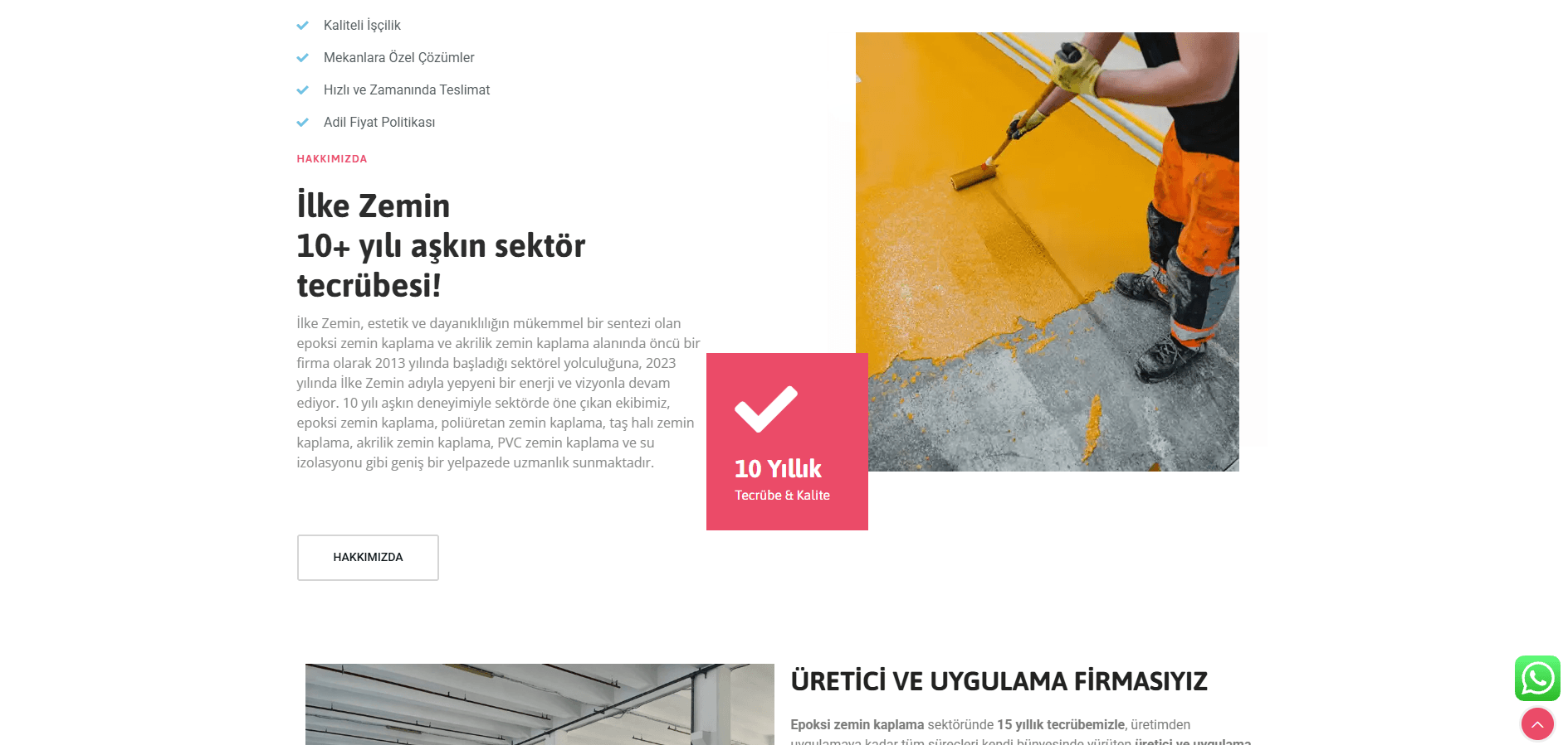 İlke Zemin - Endüstriyel Zemin Kaplama Sistemleri Web Tasarım ve SEO - 1