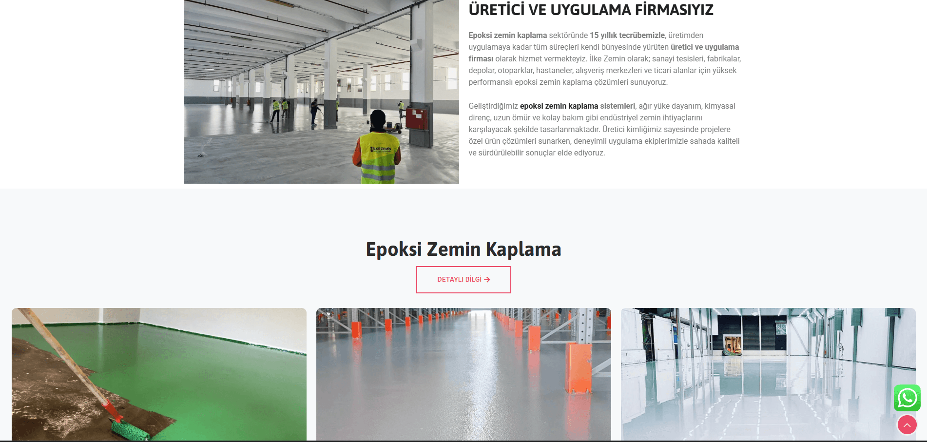 İlke Zemin - Endüstriyel Zemin Kaplama Sistemleri Web Tasarım ve SEO - 2