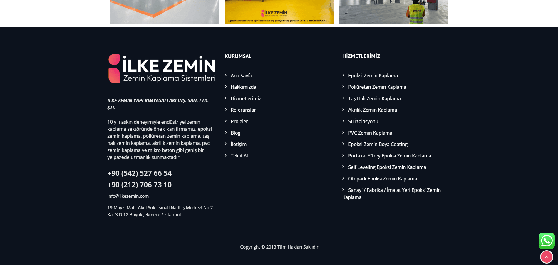 İlke Zemin - Endüstriyel Zemin Kaplama Sistemleri Web Tasarım ve SEO - 8