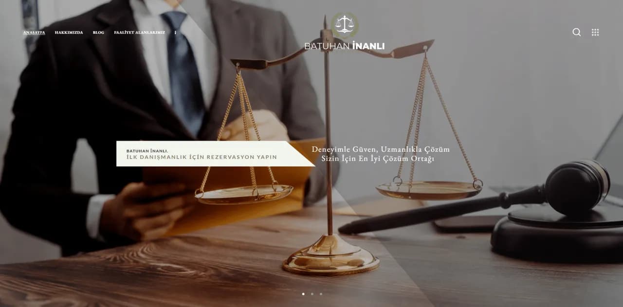 Av. Batuhan İnanlı: Legal Web Development