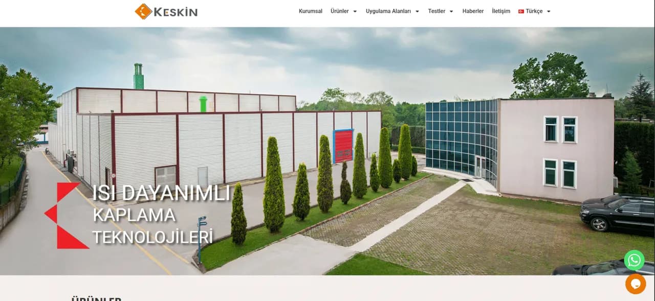 Keskin Kimya Corporate Web Design