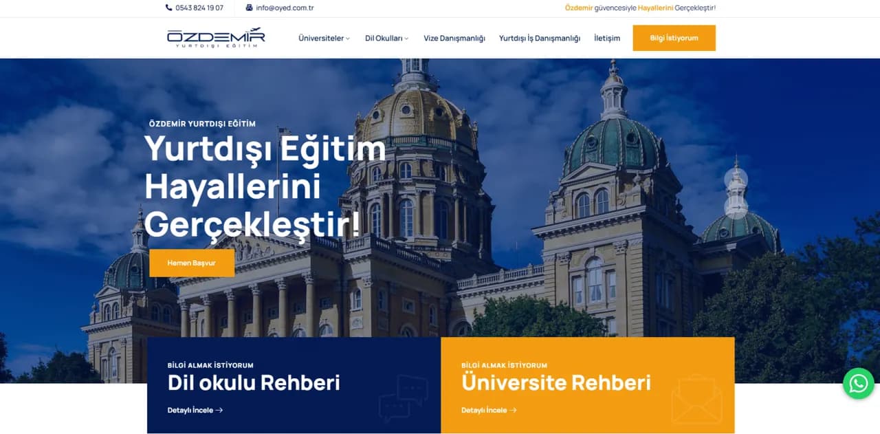 Web Design & SEO for Ozdemir Study Abroad