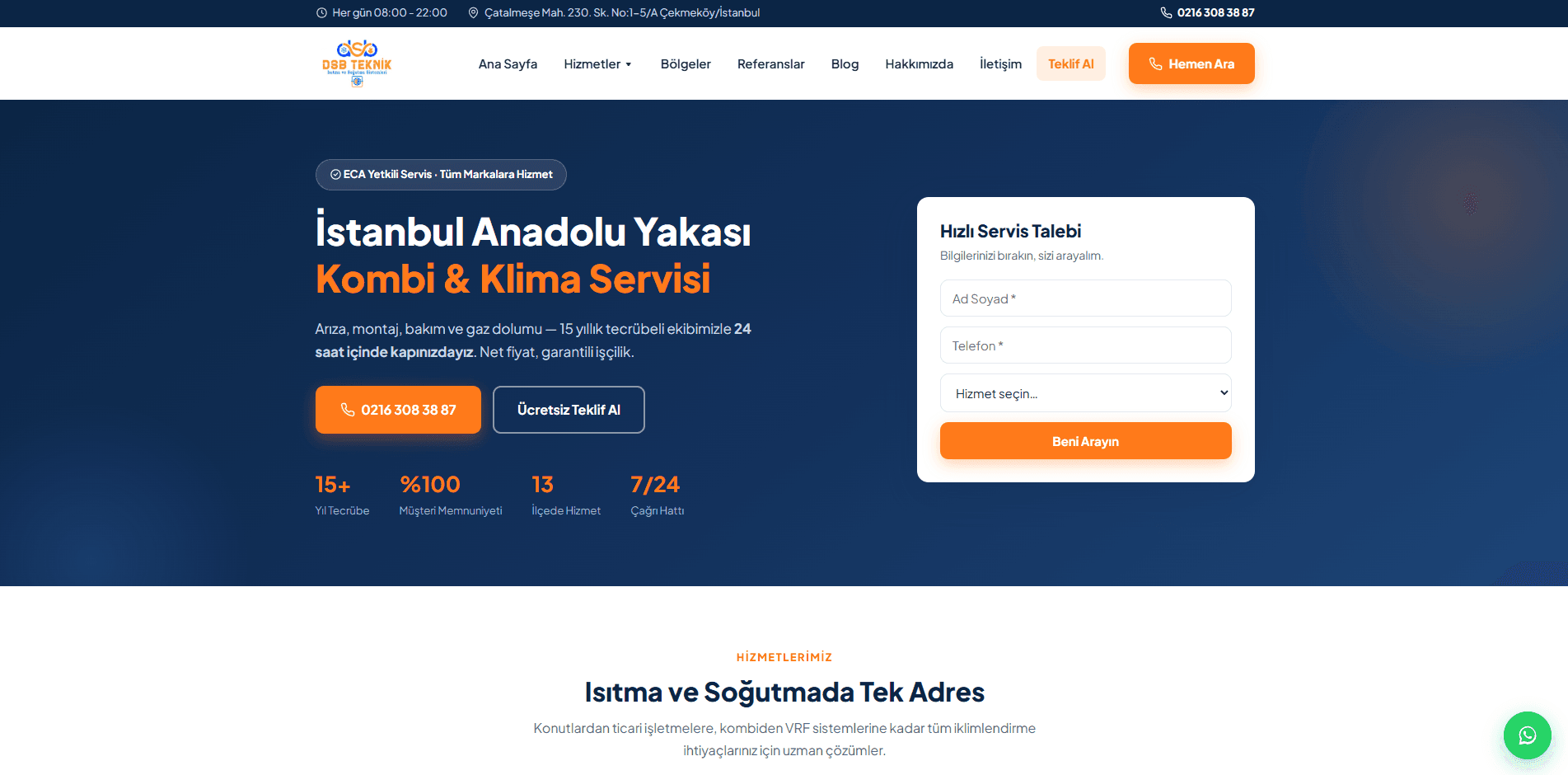 DSB Teknik - Web Site Çalışması