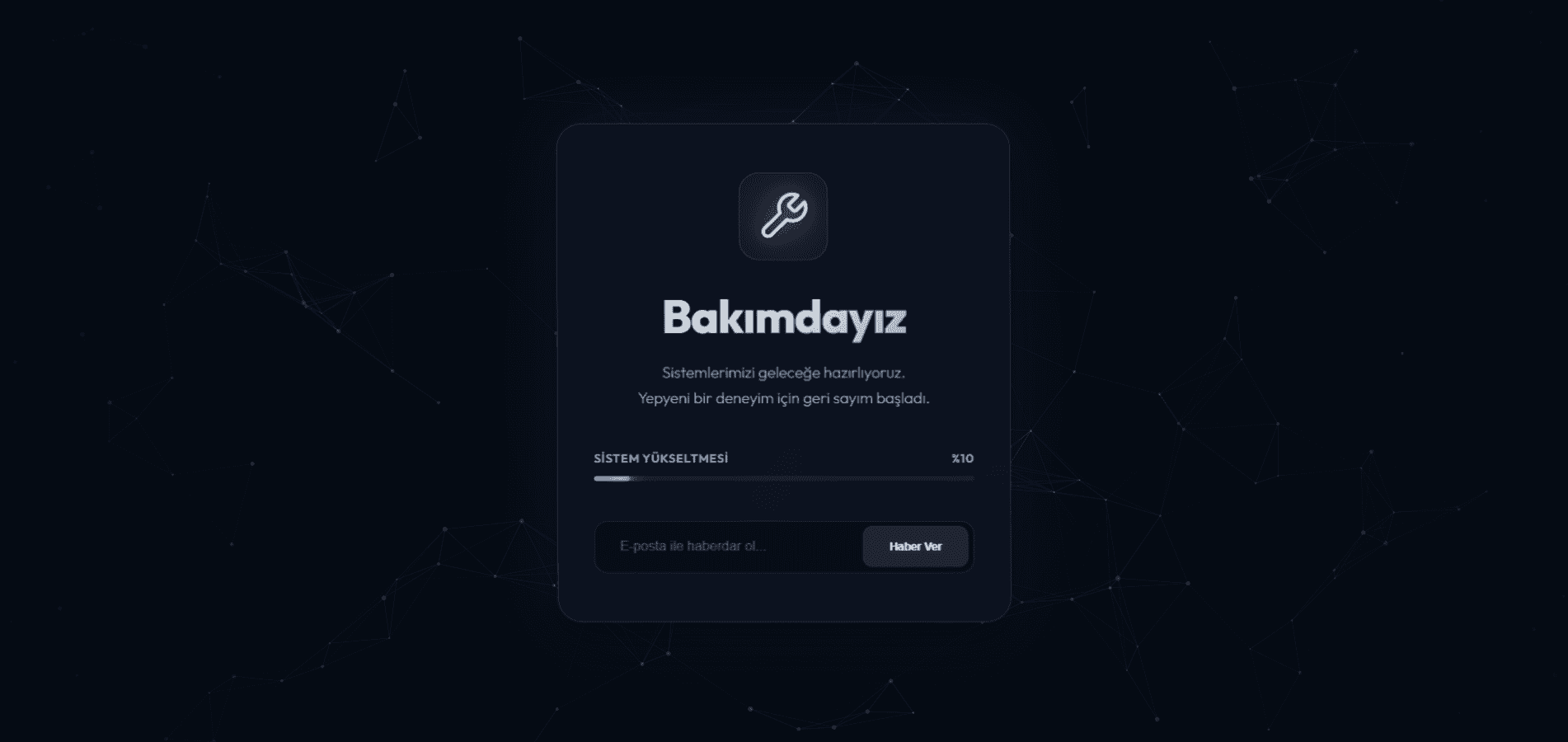 Website Bakım Ekranı