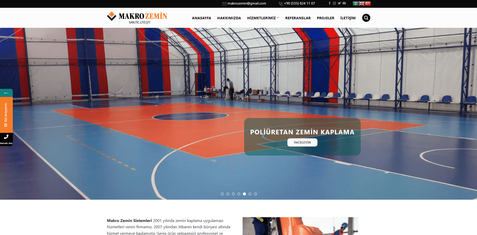 Makro Zemin - Web Site Çalışması