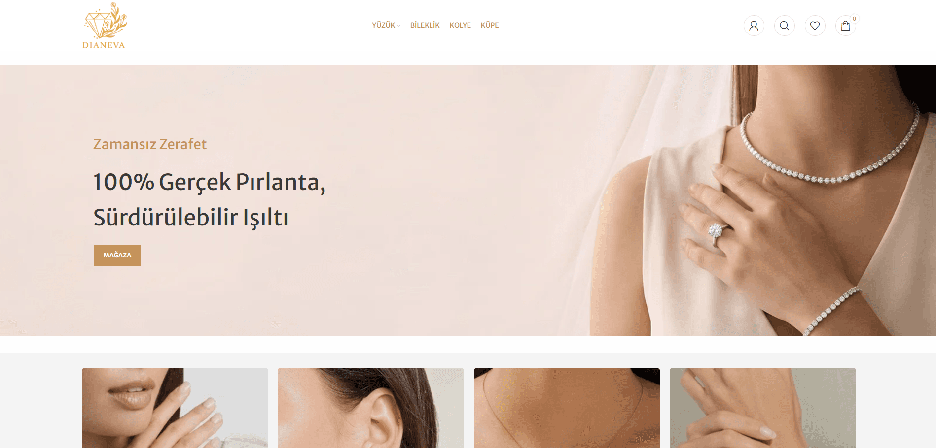 Dianeva – Premium Jewelry E-Commerce Experience