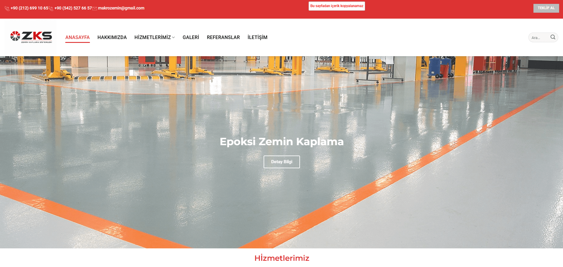 Zemin Kaplama Sistemleri – Kurumsal Web Sitesi ve Dijital Dönüşüm Projesi