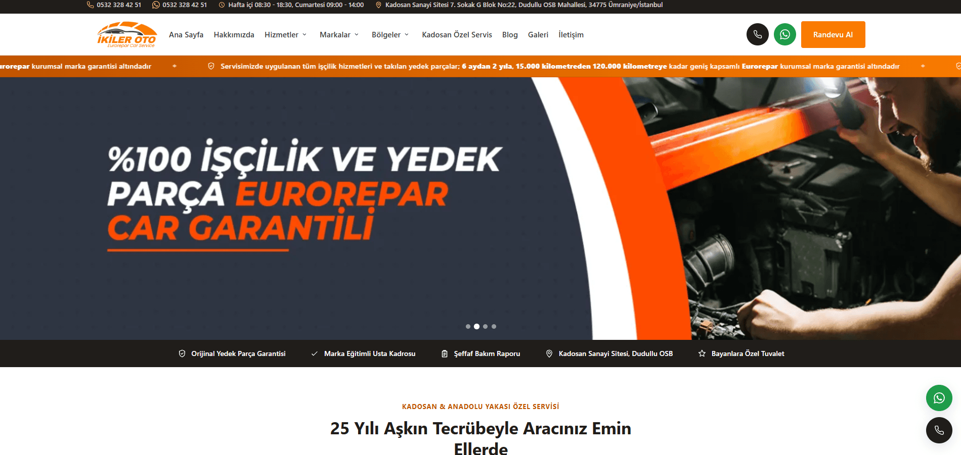 İkiler Oto – Uçtan Uca Web Tasarım, SEO ve Google Ads Performans Yönetimi