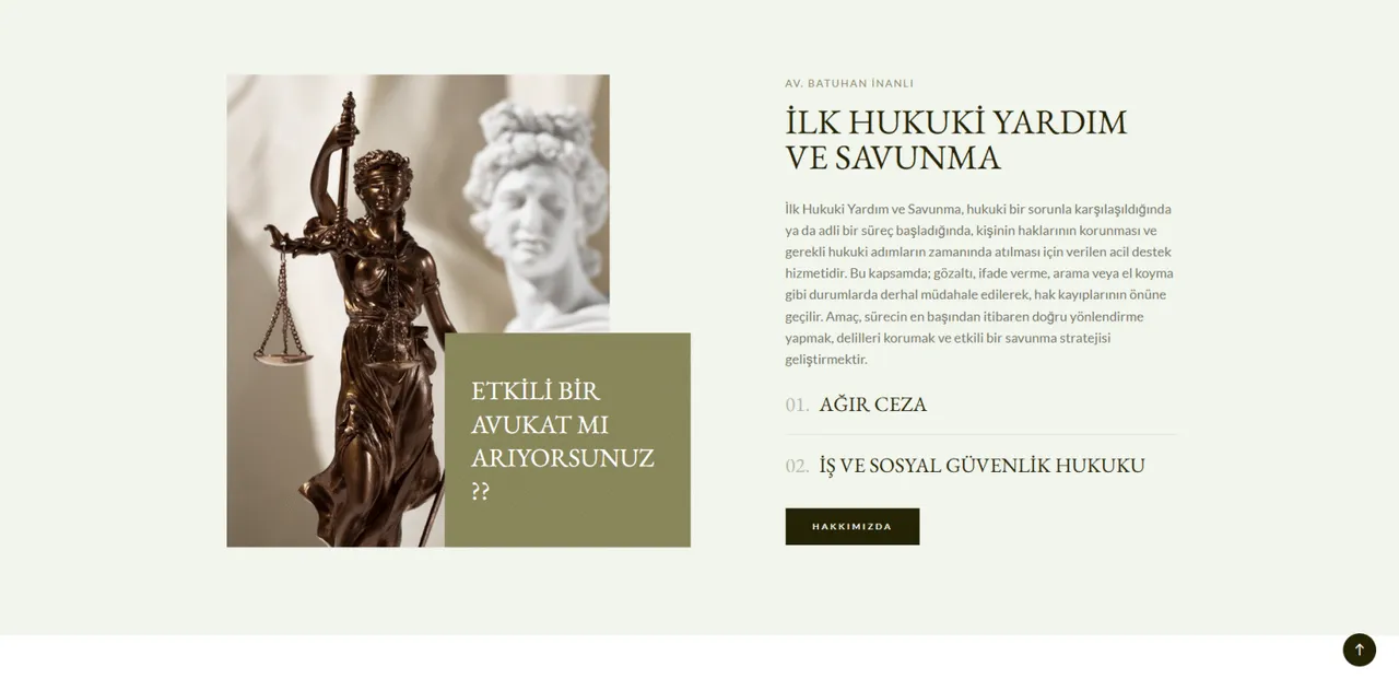Av. Batuhan İnanlı: Legal Web Development - 1