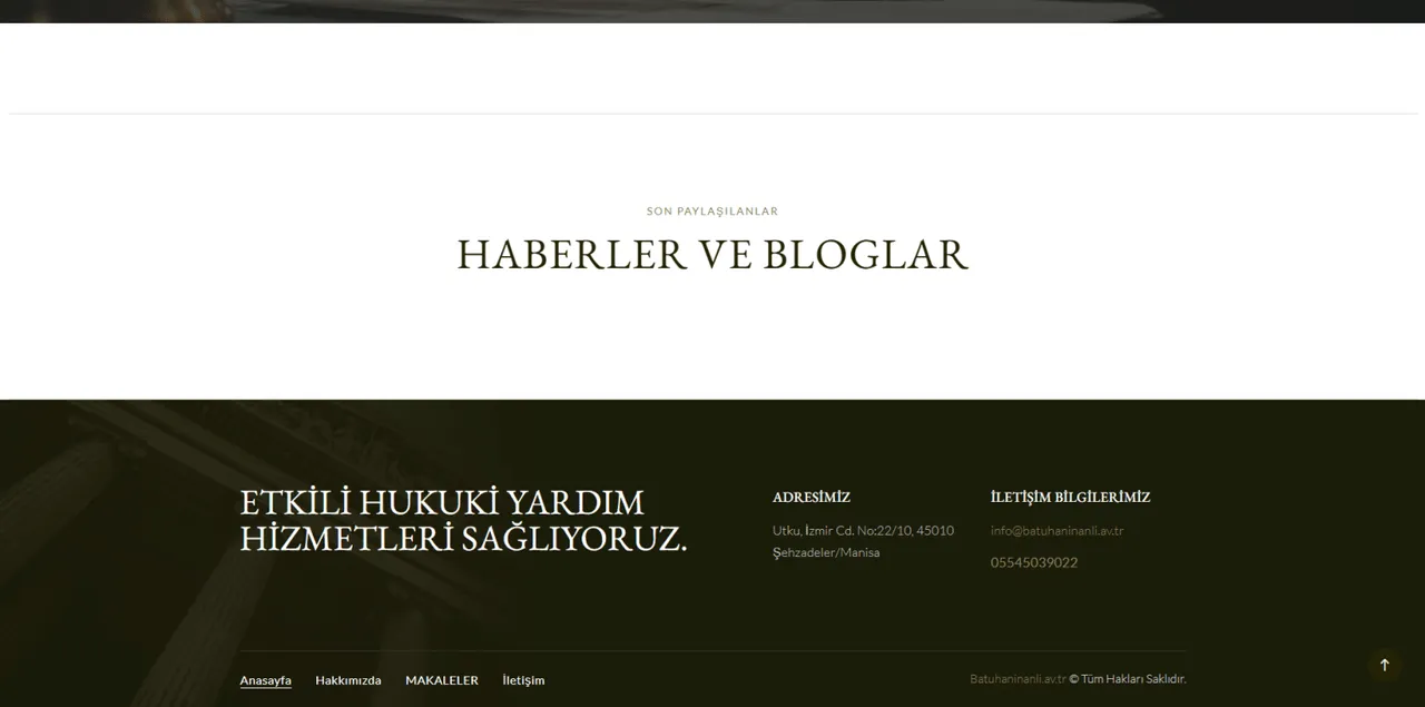 Av. Batuhan İnanlı: Legal Web Development - 3