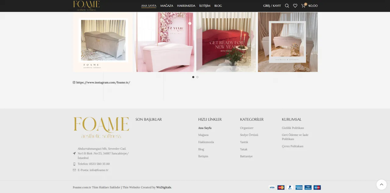 Foame E-commerce Web Design & Strategy - 2
