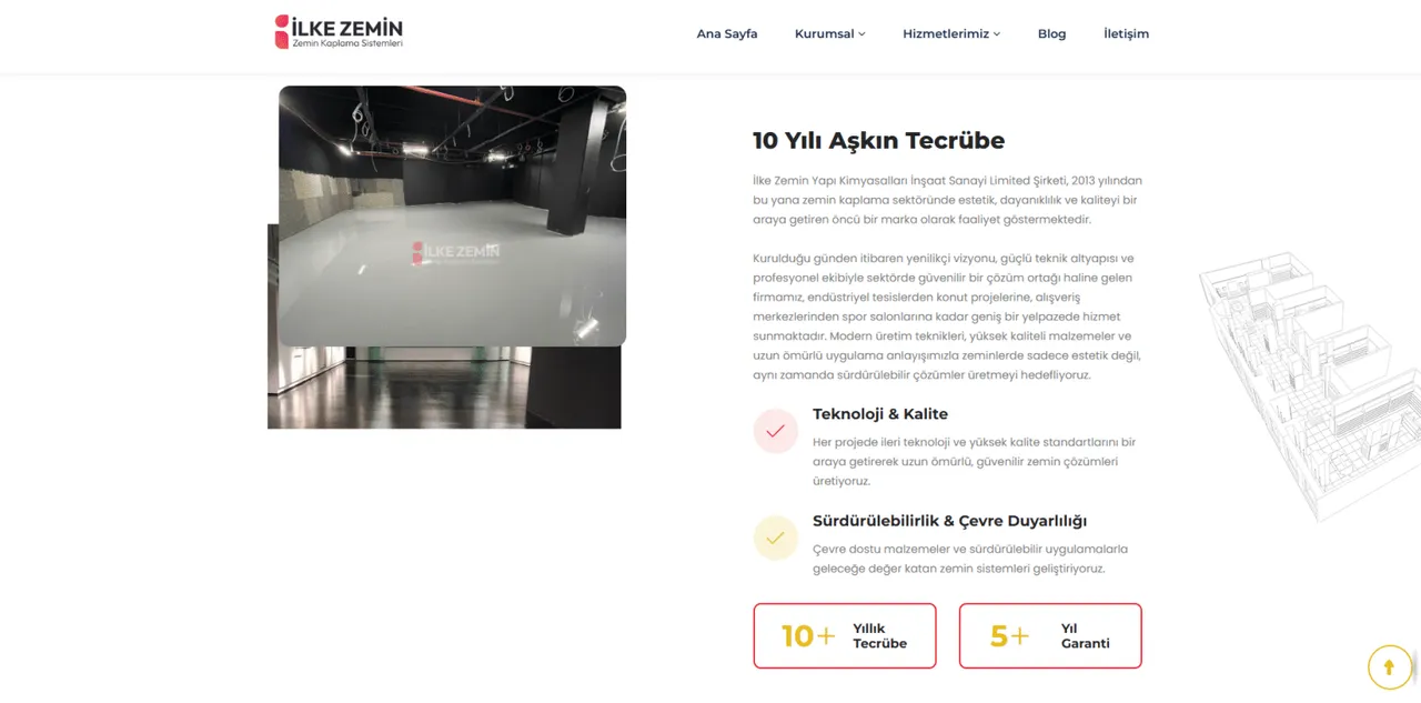 Ilke Epoksi Corporate Web Design - 1