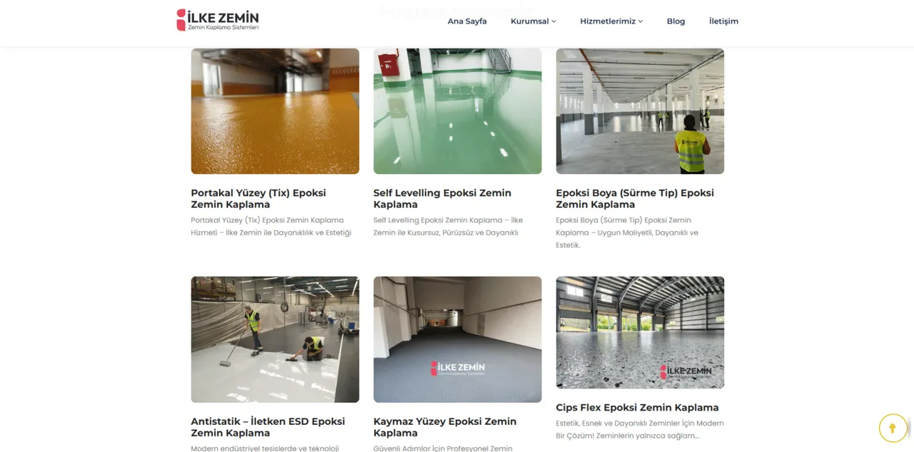 Ilke Epoksi Corporate Web Design - 2