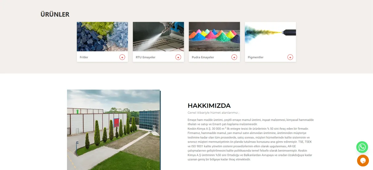 Keskin Kimya Corporate Web Design - 1