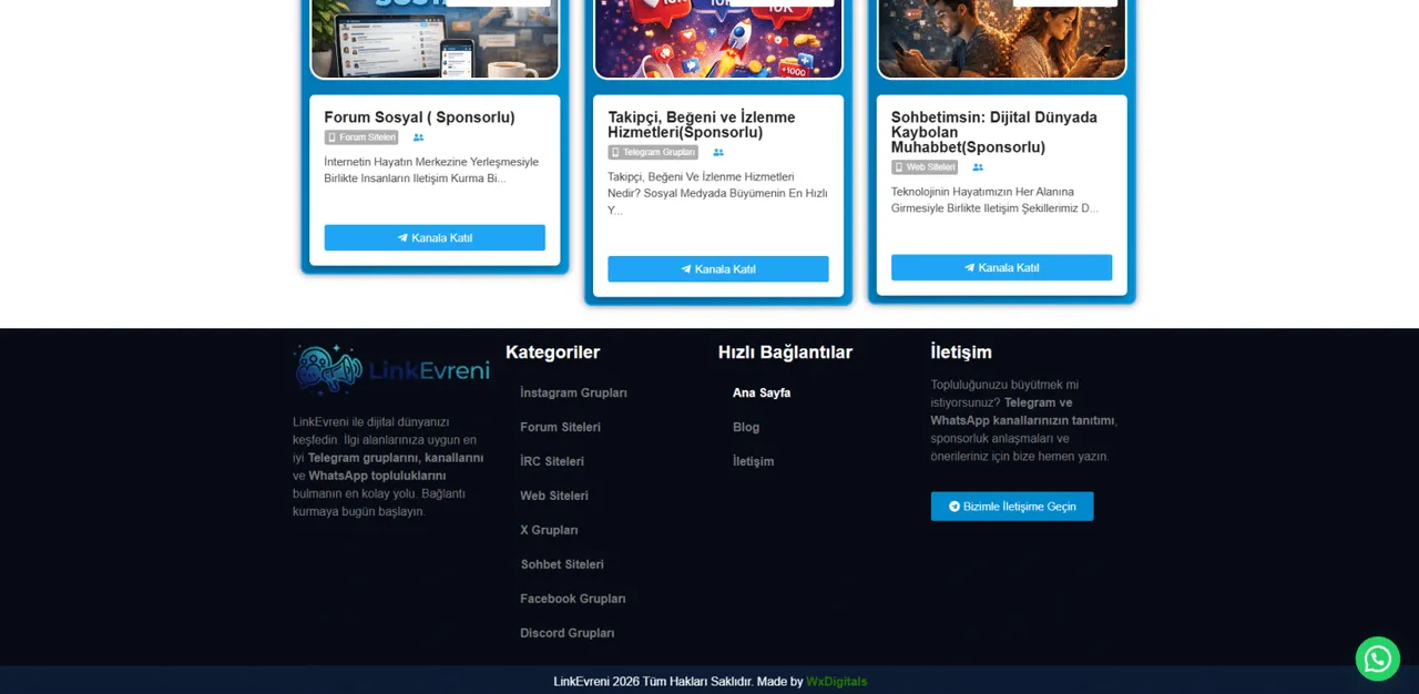 Link Evreni- Website Çalışması - 1
