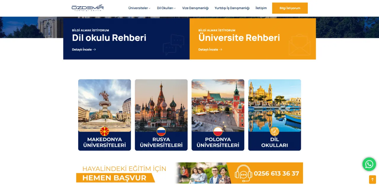 Web Design & SEO for Ozdemir Study Abroad - 1